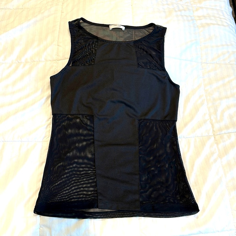 Black sheer top
